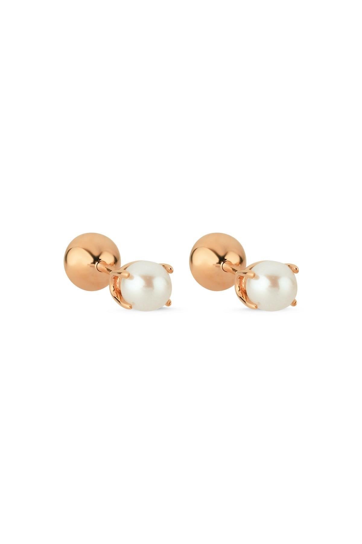 İkili Tragus Doğal İnci Çift Taraflı Top Piercing | | Birinci1926