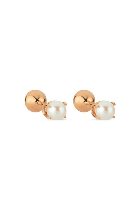 Double Tragus Natural Pearl Double Tarafli Top Piercing