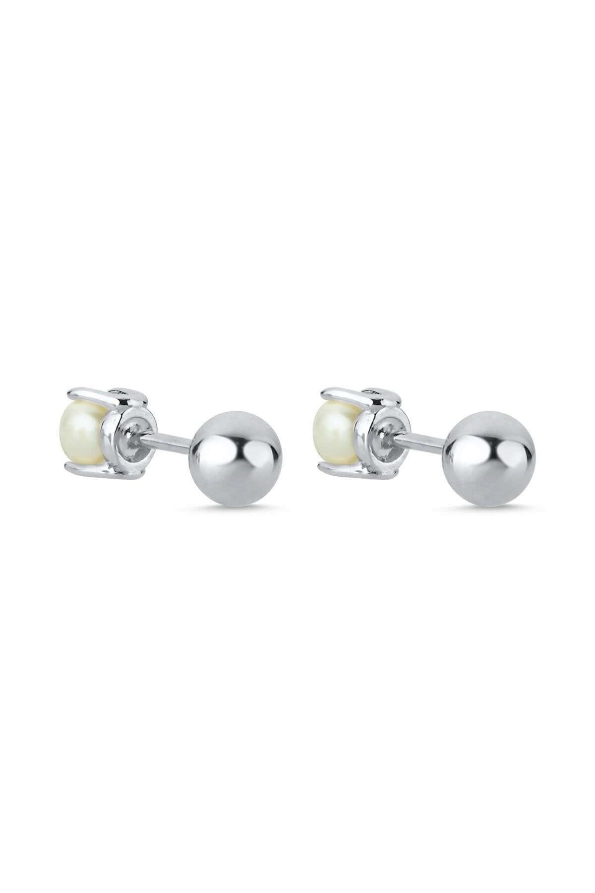 İkili Tragus Doğal İnci Çift Taraflı Top Piercing | | Birinci1926