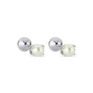 Double Tragus Natural Pearl Double Tarafli Top Piercing
