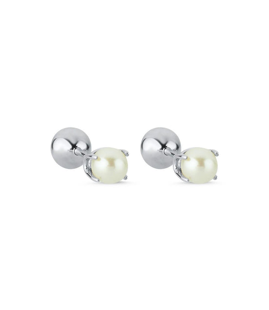 Double Tragus Natural Pearl Double Tarafli Top Piercing
