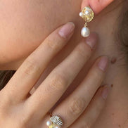 Oyster Natural Pearl Ring