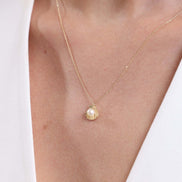 Oyster Natural Pearl Earring Necklace Ring Triple Set