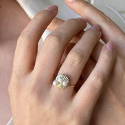Oyster Natural Pearl Ring