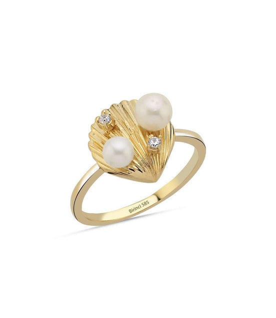 Oyster Natural Pearl Ring