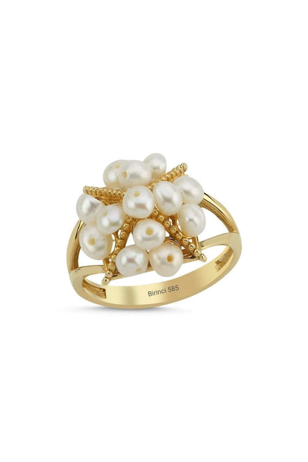 Piramit Model Doğal İnci Yüzük | | Birinci1926