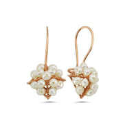 Pyramid Model Natural Pearl Earring