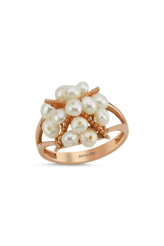 Piramit Model Doğal İnci Yüzük | | Birinci1926