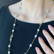 Infinity Baroque Natural Pearl Necklace