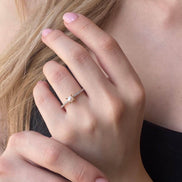 Solitaire Design Natural Pearl Ring