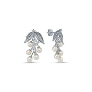 Olive Branch Natural Pearl Earring