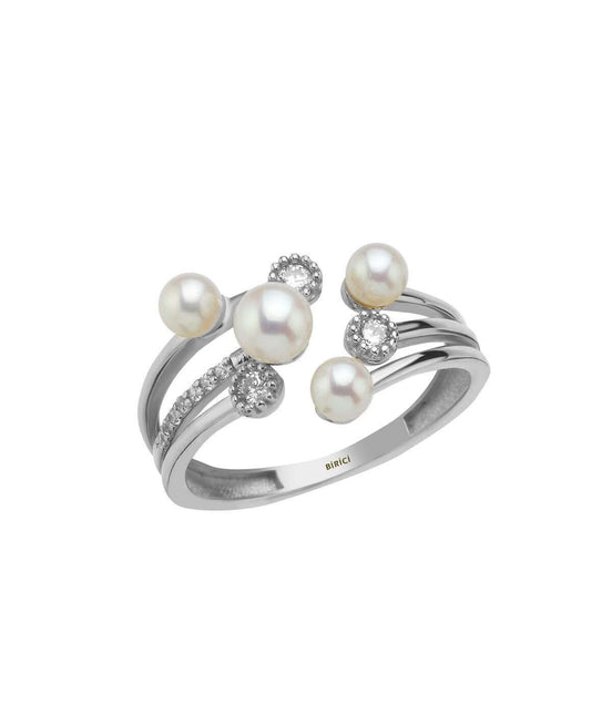 Zirkon Taşlı Doğal İnci Yüzük | | Birinci1926