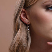 Slice of Baklava Natural Pearl Earring