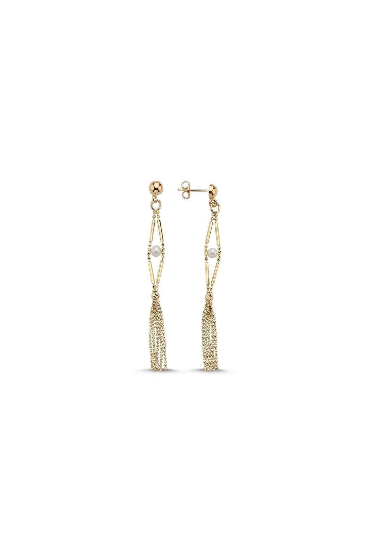 Slice of Baklava Natural Pearl Puskul Earring
