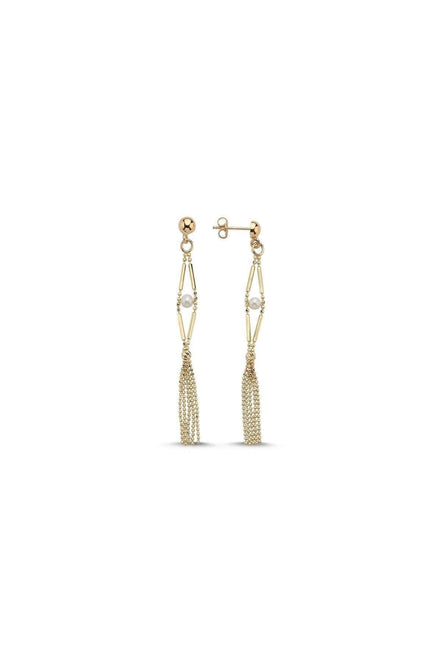 Slice of Baklava Natural Pearl Puskul Earring