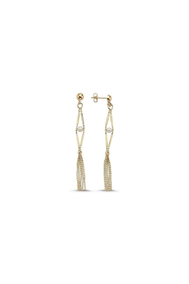 Slice of Baklava Natural Pearl Puskul Earring