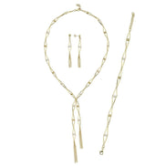 Slice of Baklava Doğal İncili Küpe Kolye Bileklik Üçlü Set | | Birinci1926