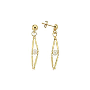 Slice of Baklava Natural Pearl Earring