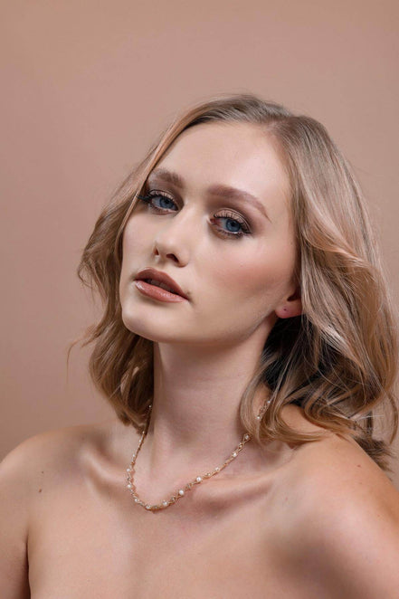 Drop Design Natural Pearl Necklace