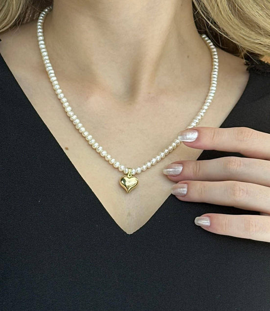 Doğal İnci Kalpli Kolye | | Birinci1926