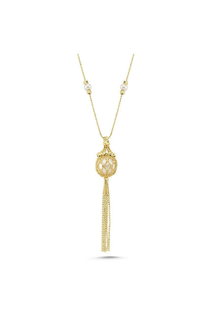 Doğal İnci Püsküllü Kolye | | Birinci1926