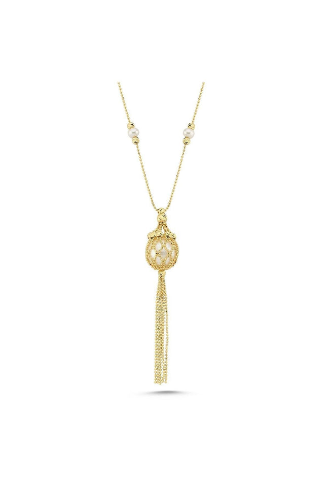 Doğal İnci Püsküllü Kolye | | Birinci1926