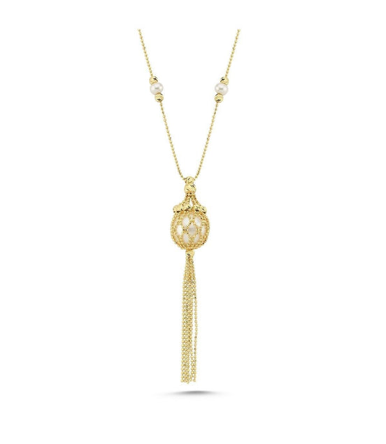 Doğal İnci Püsküllü Kolye | | Birinci1926