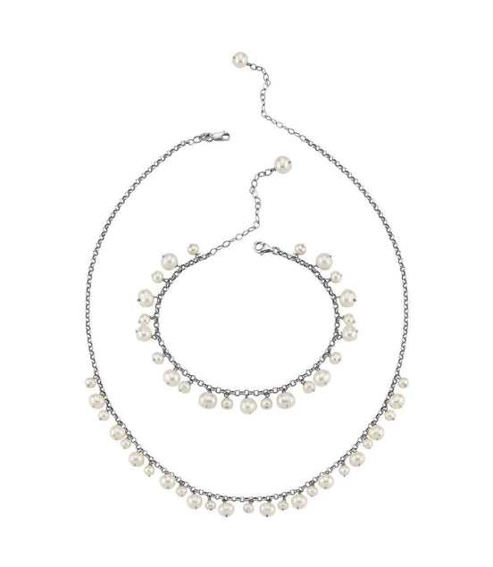 Doğal İnci Sallantılı Kolye Bileklik İkili Set | | Birinci1926