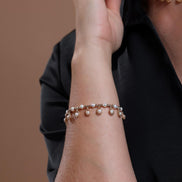 Dorica Bead Dangling Natural Pearl Bracelet