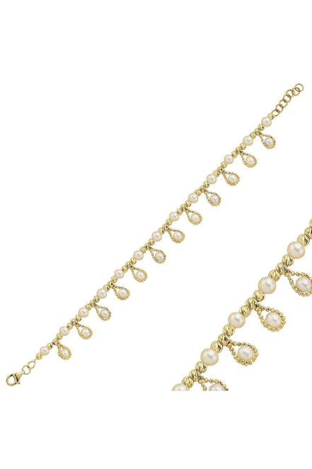 Dorikalı Sallantılı Doğal İnci Bileklik | | Birinci1926