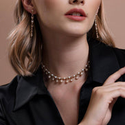 Dorica Bead Dangling Natural Pearl Earring