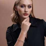 Dorica Bead Dangling Natural Pearl Bracelet