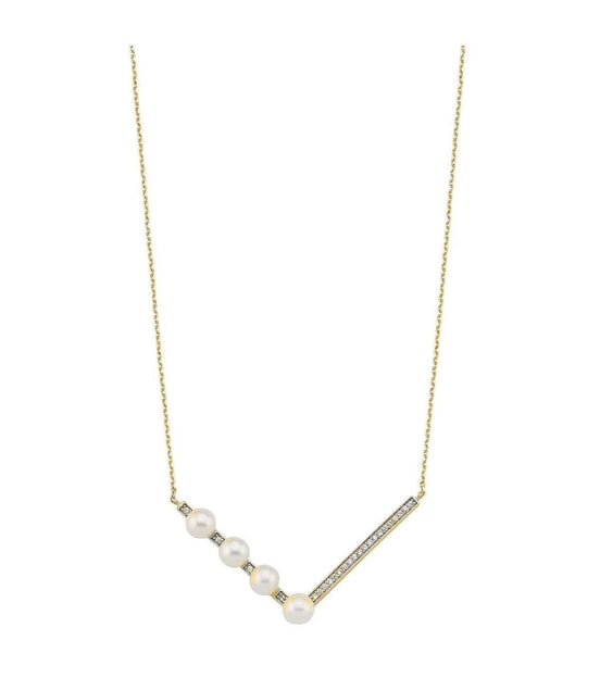 Dört Doğal İncili Zirkon Taşlı Kolye | | Birinci1926