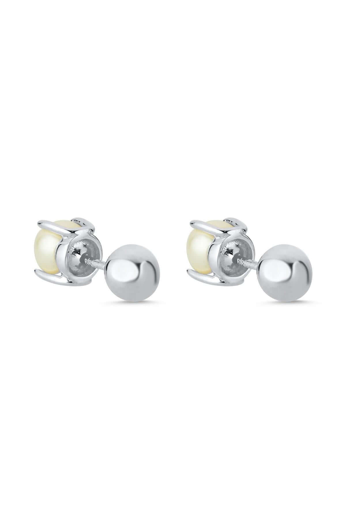 İkili Tragus Doğal İnci Çift Taraflı Top Piercing | | Birinci1926