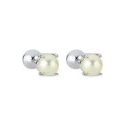 Double Tragus Natural Pearl Double Tarafli Top Piercing