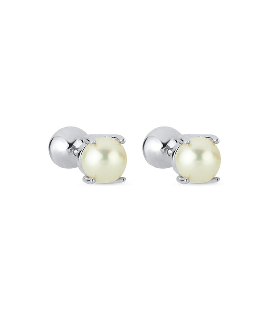 Double Tragus Natural Pearl Double Tarafli Top Piercing