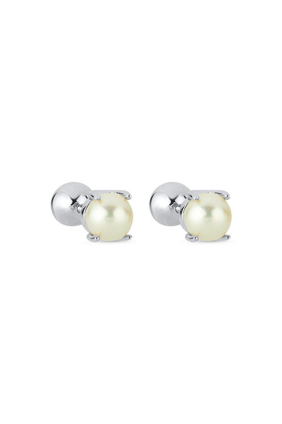 Double Tragus Natural Pearl Double Tarafli Top Piercing