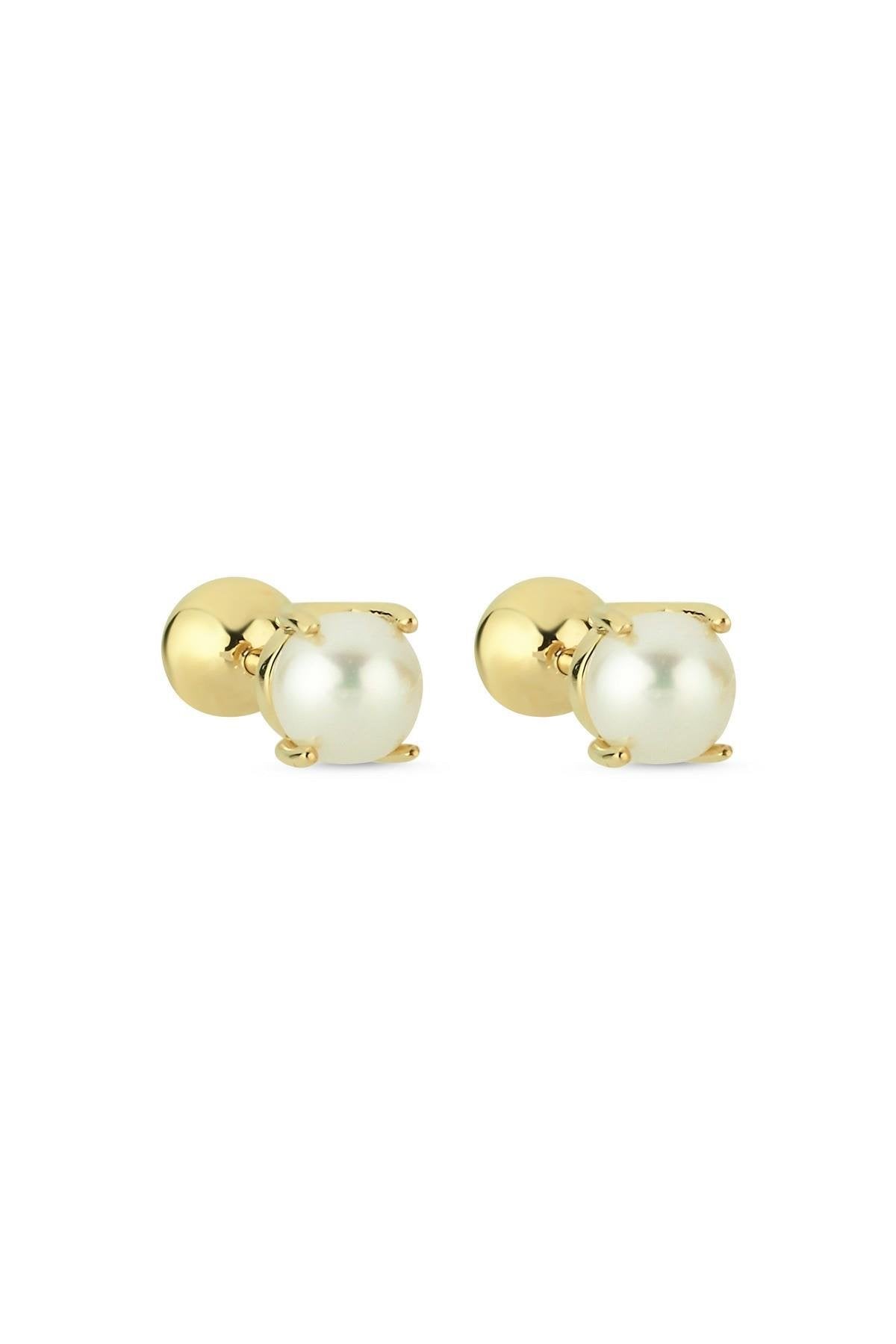 İkili Tragus Doğal İnci Çift Taraflı Top Piercing | | Birinci1926