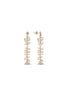 Bone Model Natural Pearl Earring