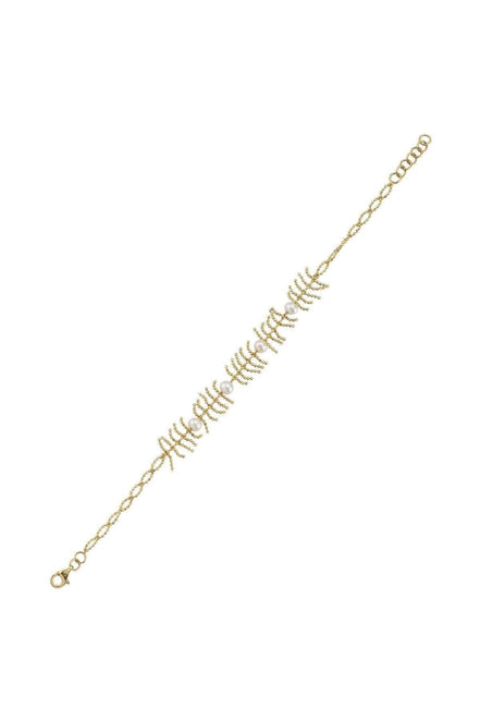 Bone Model Natural Pearl Bracelet