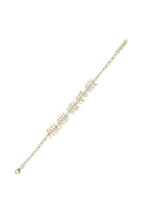 Bone Model Natural Pearl Bracelet