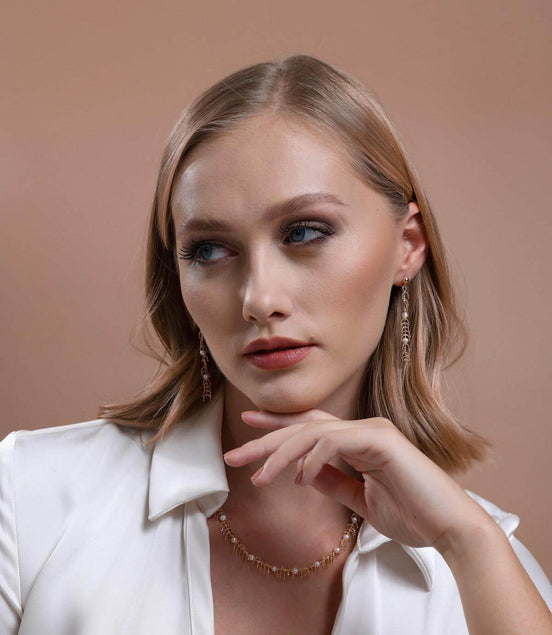 Bone Model Natural Pearl Necklace