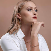 Bone Model Natural Pearl Bracelet