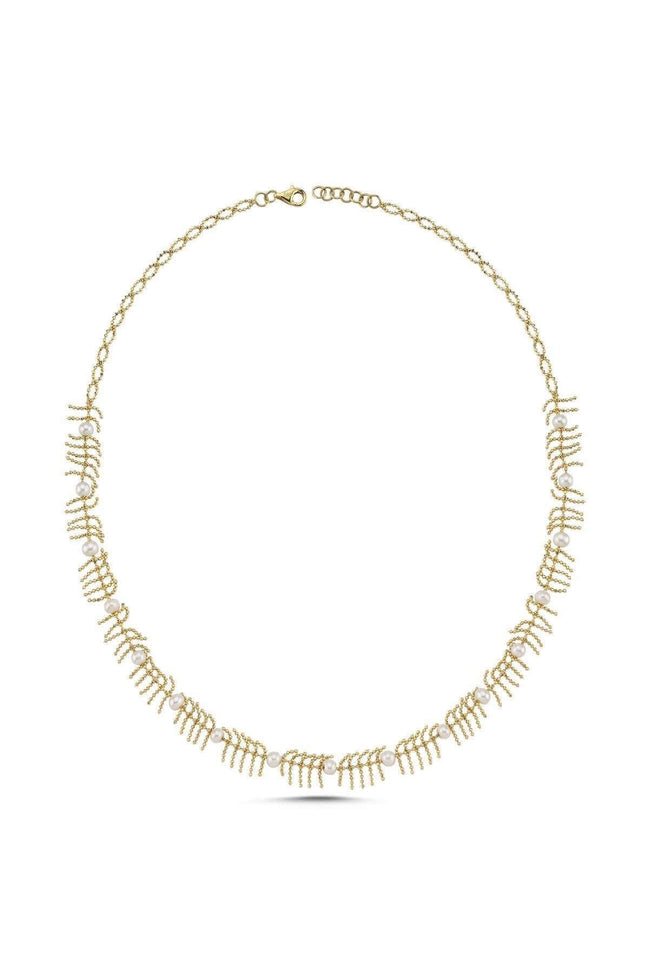 Bone Model Natural Pearl Necklace