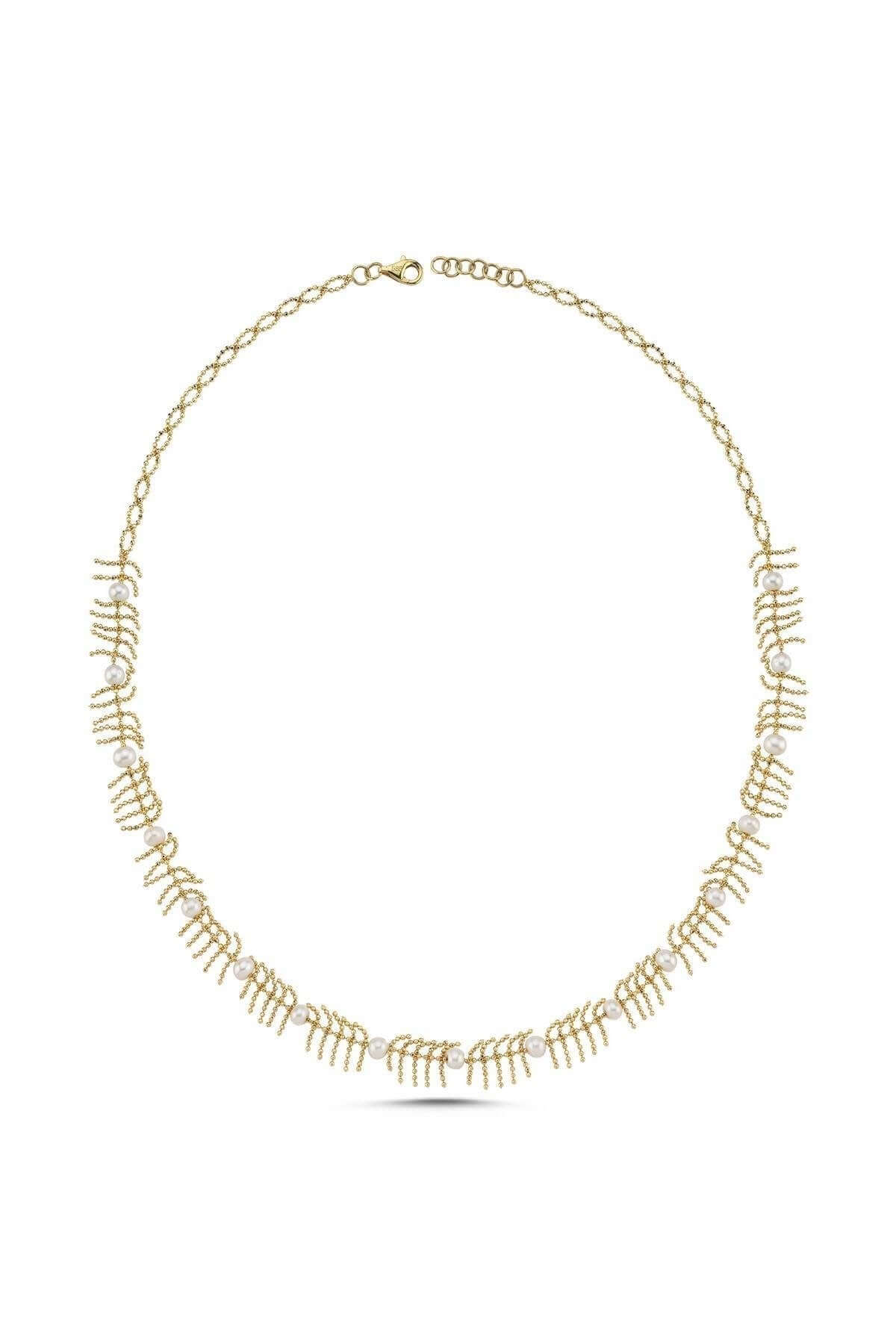 Bone Model Natural Pearl Necklace