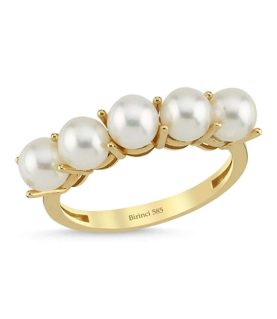 Large Beş Doğal İncili Yüzük | | Birinci1926