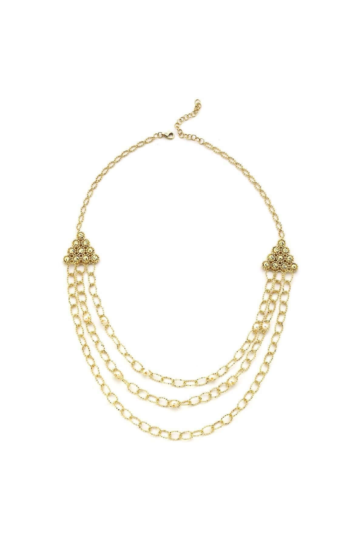 Üçgen Dorikalı Doğal İnci Kolye | | Birinci1926