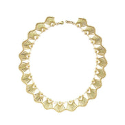 Yelpaze Design Natural Pearl Necklace