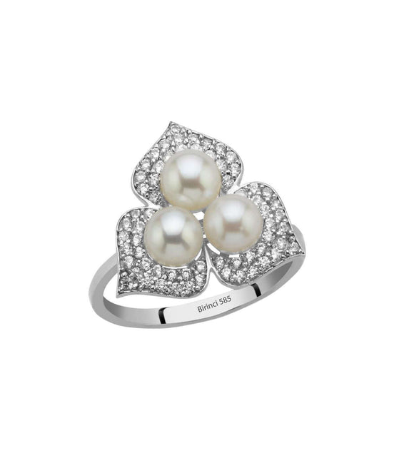 Zirkon Taşlı Doğal İnci Yüzük | | Birinci1926