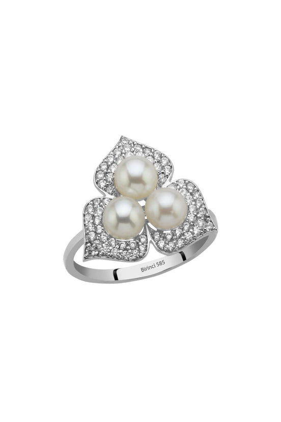 Zirkon Taşlı Doğal İnci Yüzük | | Birinci1926